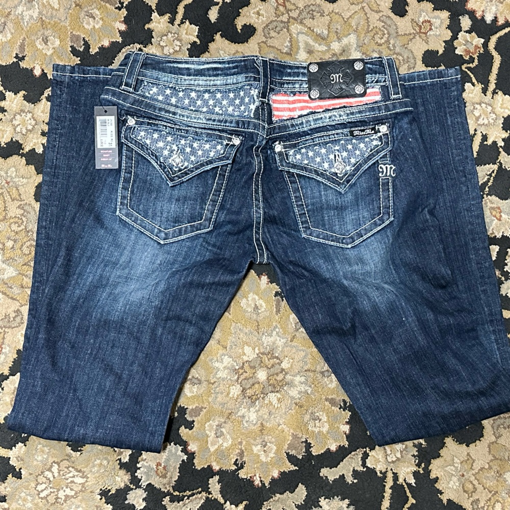 Miss Me Jeans with American Flag